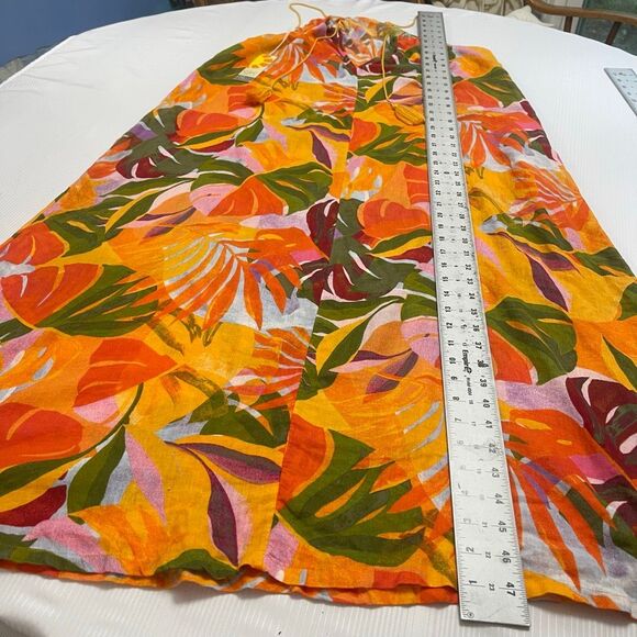 NWT C&C California Palm Linen Maxi Dress Size Small New - Picture 6 of 7